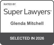 Rated by Super Lawyers Glenda Mitchell Selected in 2026